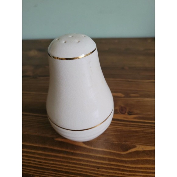 Antique Hand Painted Porcelain MUFFINEER Sugar Shaker ROSES w Gilt Trim - Picture 2 of 4